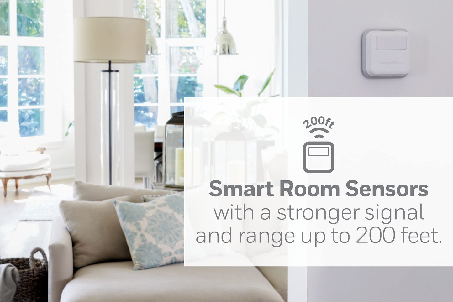 Smart WiFi Thermostat with Touchscreen and Room Sensor