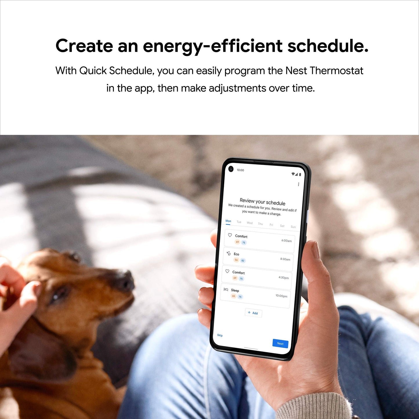 Wi-Fi Enabled Smart Thermostat for Home Use, Programmable, Charcoal Finish