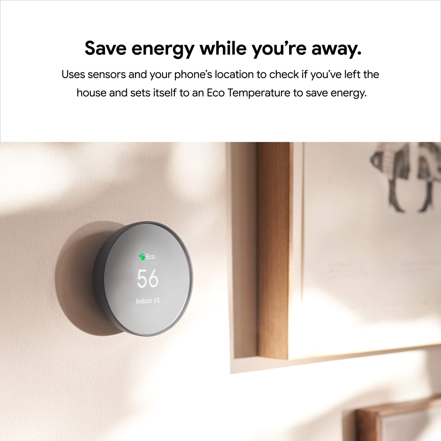 Wi-Fi Enabled Smart Thermostat for Home Use, Programmable, Charcoal Finish