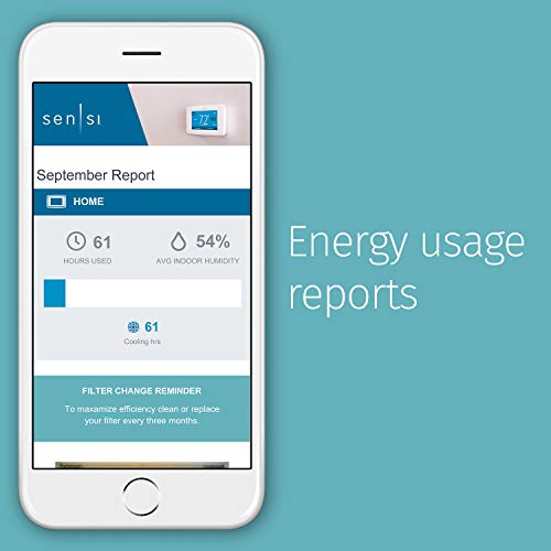 Wi-Fi Enabled Thermostat, Energy Efficient, Easy Setup, Works with Voice Assistants
