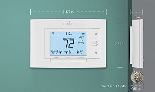 Wi-Fi Enabled Thermostat, Energy Efficient, Easy Setup, Works with Voice Assistants