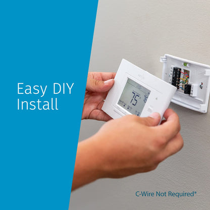 Wi-Fi Enabled Thermostat, Energy Efficient, Easy Setup, Works with Voice Assistants